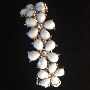 Bracelet Light Blue Flower Beads Stretchy